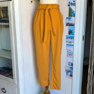 NWT High-Rise Tie-Waist Pants